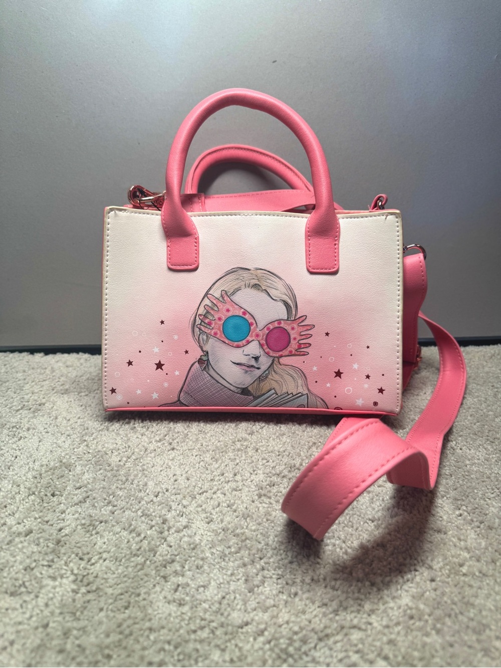 Loungefly Harry Potter Luna Lovegood Crossbody Satchel with Detachable Strap
